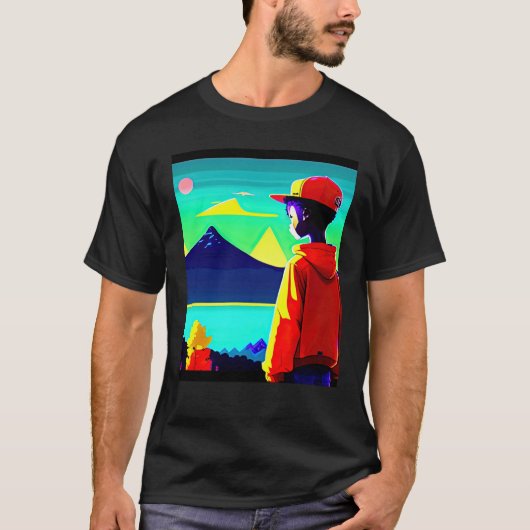 Lo fi hip hop chillhop chill beats lofi aesthetics tシャツ (正面)