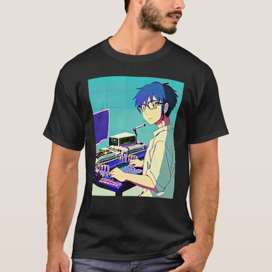 Lo fi hip hop chillhop chill beats lofi aesthetics tシャツ (正面)