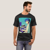 Lo fi hip hop chillhop chill beats lofi aesthetics tシャツ (正面フル)