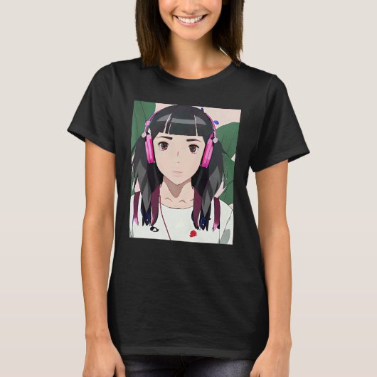 Lo fi hip hop chillhop chill beats lofi aesthetics tシャツ (正面)