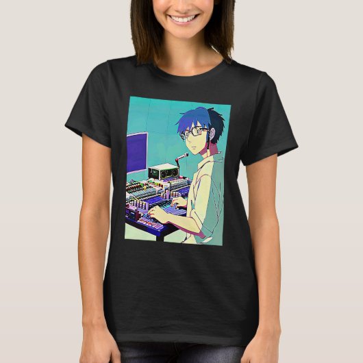 Lo fi hip hop chillhop chill beats lofi aesthetics tシャツ (正面)