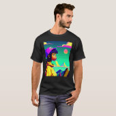 Lo fi hip hop chillhop chill beats lofi aesthetics tシャツ (正面フル)