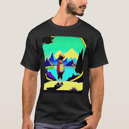 Lo fi hip hop chillhop chill beats lofi aesthetics tシャツ (正面)