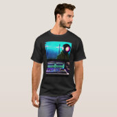 Lo fi hip hop chillhop chill beats lofi aesthetics tシャツ (正面フル)