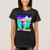 Lo fi hip hop chillhop chill beats lofi aesthetics tシャツ (正面)