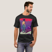 Lo fi hip hop chillhop chill beats lofi aesthetics tシャツ (正面フル)