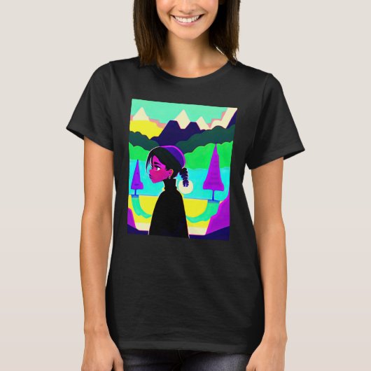 Lo fi hip hop chillhop chill beats lofi aesthetics tシャツ (正面)