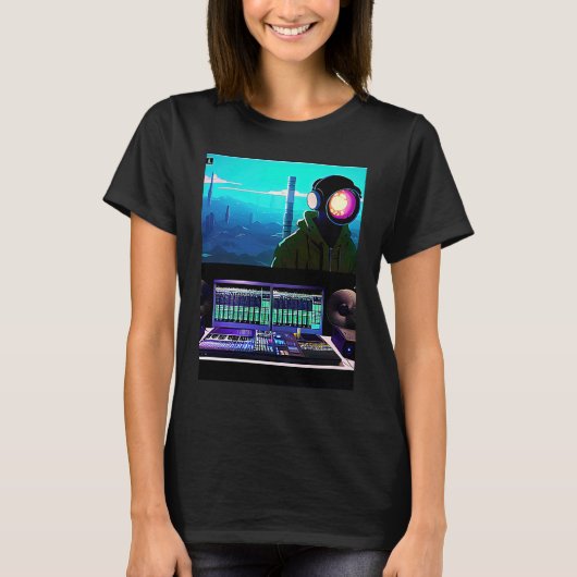 Lo fi hip hop chillhop chill beats lofi aesthetics tシャツ (正面)