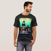 Lo fi hip hop chillhop chill beats lofi aesthetics tシャツ (正面フル)