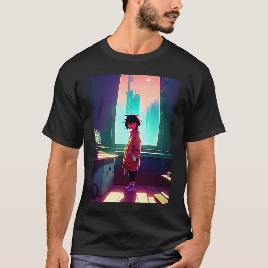 Lo fi hip hop chillhop chill beats lofi aesthetics tシャツ (正面)