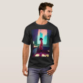 Lo fi hip hop chillhop chill beats lofi aesthetics tシャツ (正面フル)