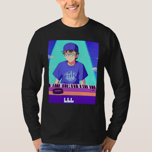Lo fi hip hop chillhop chill beats lofi aesthetics tシャツ (正面)