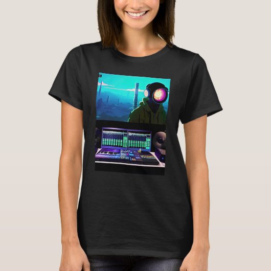 Lo fi hip hop chillhop chill beats lofi aesthetics tシャツ (正面)