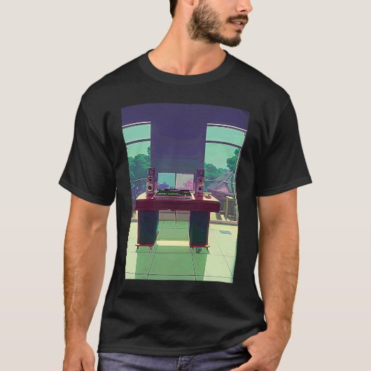 Lo fi hip hop chillhop chill beats lofi aesthetics tシャツ (正面)