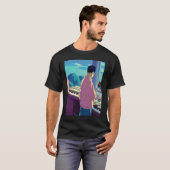 Lo fi hip hop chillhop chill beats lofi aesthetics tシャツ (正面フル)