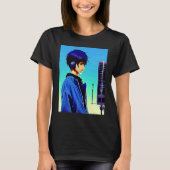 Lo fi hip hop chillhop chill beats studio aestheti tシャツ (正面)