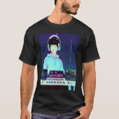 Lo fi hip hop chillhop chill beats studio aestheti tシャツ (正面)