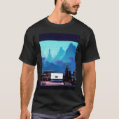 Lo fi hip hop chillhop chill beats studio aestheti tシャツ (正面)