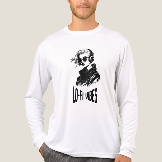 Lo-Fi Vibes ベクターアート トライブレンドTシャツ (正面)