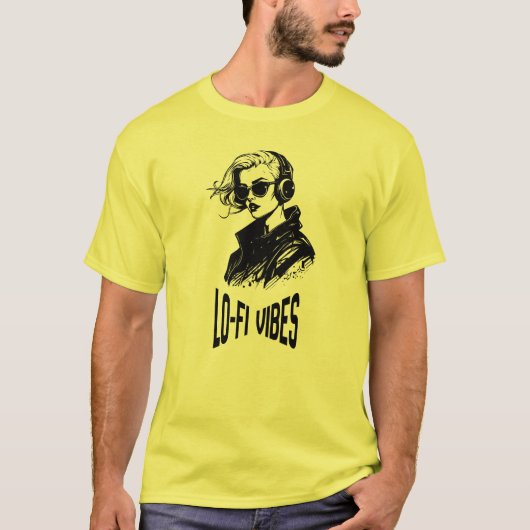Lo-Fi Vibes ベクターアート Tシャツ (正面)
