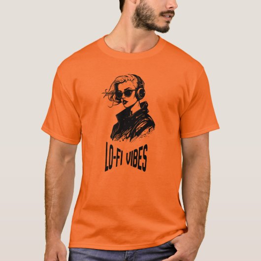Lo-Fi Vibes ベクターアート Tシャツ (正面)