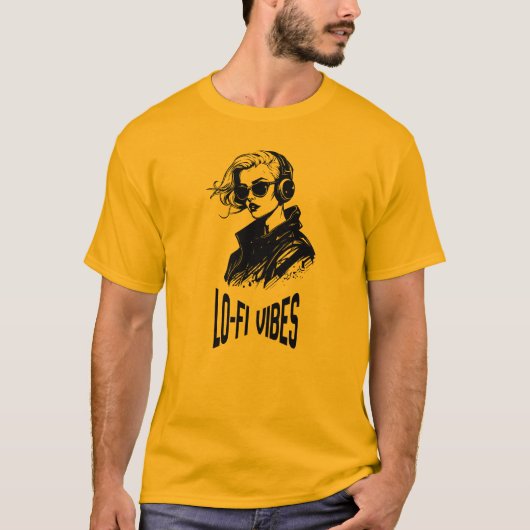 Lo-Fi Vibes ベクターアート Tシャツ (正面)