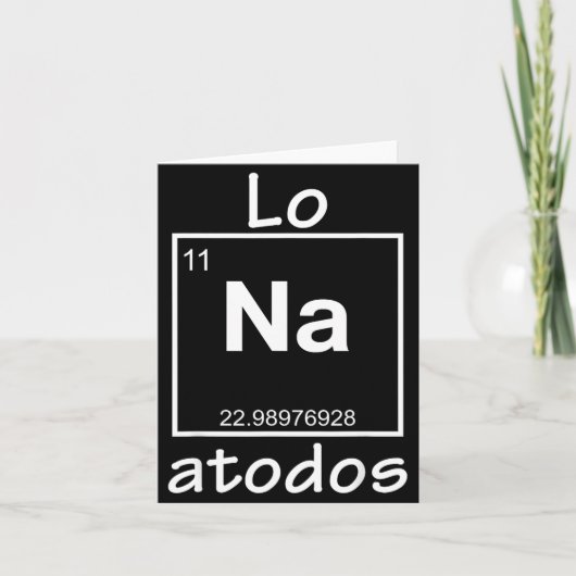 Lo Na Atodos - Spanish Chemistry Periodic Table So カード (正面)