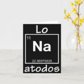 Lo Na Atodos - Spanish Chemistry Periodic Table So カード (黄色い花)