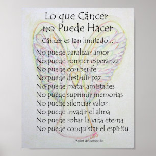 Lo que Cancer no Puede Hacer詩ポスタープリント ポスター