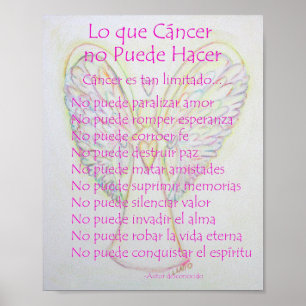 Lo que Cancer no Puede Hacer詩ポスタープリント ポスター