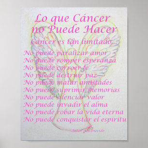 Lo que Cancer no Puede Hacer詩ポスタープリント ポスター