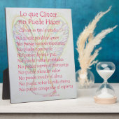 Lo que Cancer no Puede Hacer詩絵画の額 フォトプラーク (側面)