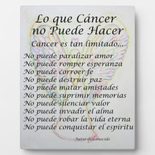 Lo que Cancer no Puede Hacker詩のポス絵画ター フォトプラーク