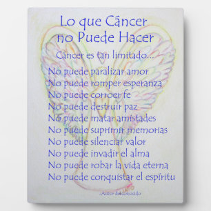 Lo que Cancer no Puede Hacker詩のポス絵画ター フォトプラーク