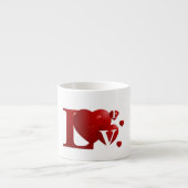 LO.V.E.ハート エスプレッソカップ (正面)