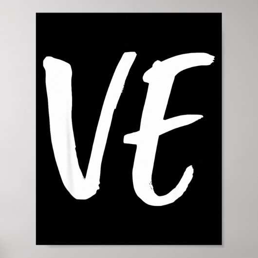 Lo Ve Love Matching Couple Husband Wife Valentine' ポスター (正面)