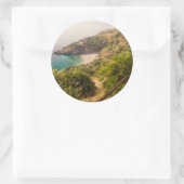 Lo Zingaro，シチリア島の閑静なビーチ ラウンドシール (バッグ)