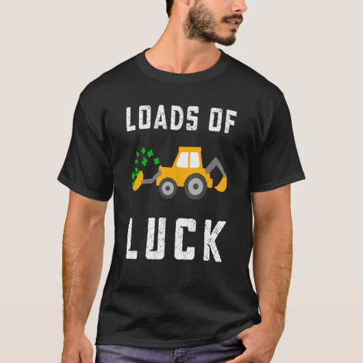 Load Of Luck Kids Boys St Patricks Day Constructio Tシャツ (正面)