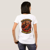 Loaded Sasquatch women's fitted crest T-shirt Tシャツ (裏面フル)