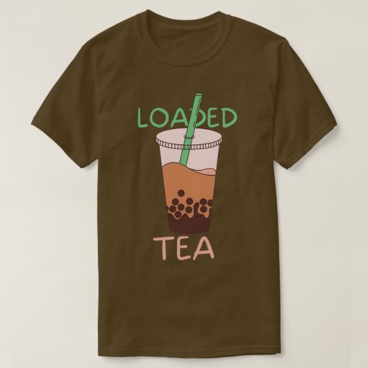 Loaded Tea Sticker Tシャツ (デザイン正面)