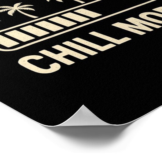 Loading Chill Mode Palm R Vacation Humor Tech Meme ポスター (角)