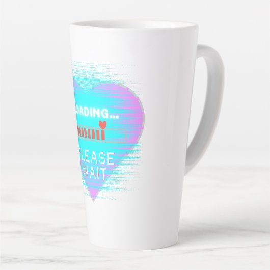 Loading Heart Retro Gamer カフェラテマグ (右アングル)