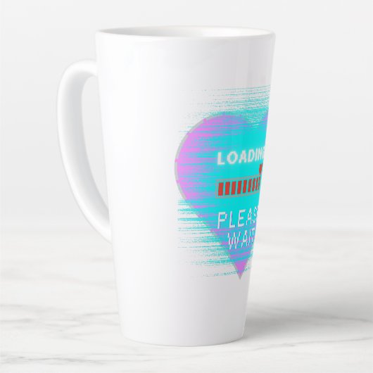 Loading Heart Retro Gamer カフェラテマグ (左アングル)