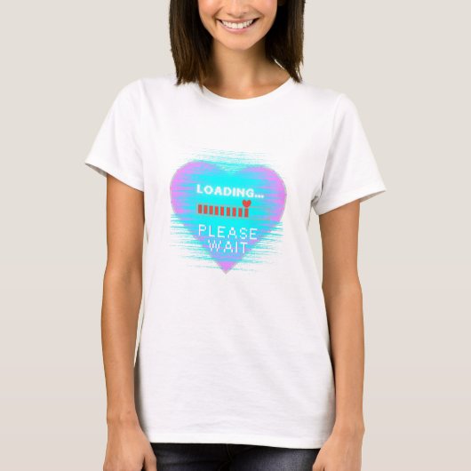 Loading Heart Retro Gamer Tシャツ (正面)