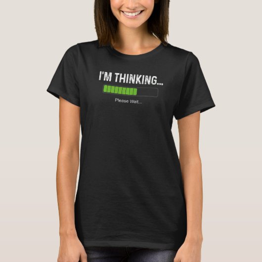 Loading Processing Buffering考えるおたくGe Tシャツ (正面)