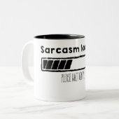 loading sarcasm (black) ツートーンマグカップ (正面左)