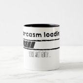 loading sarcasm (black) ツートーンマグカップ (中央)
