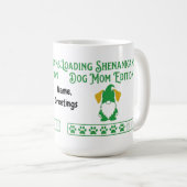 Loading Shenanigans Dog Mom Gnome St Patrick's Day コーヒーマグカップ (正面右)