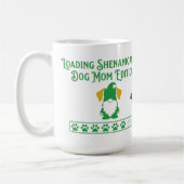 Loading Shenanigans Dog Mom Gnome St Patrick's Day コーヒーマグカップ (左)