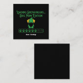 Loading Shenanigans Dog Mom Gnome St Patrick's Day スクエア名刺 (正面/裏面)